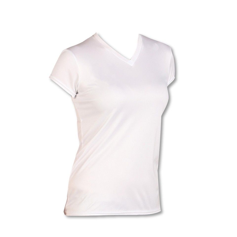 Women's Microfiber Short Sleeve V-Neck
